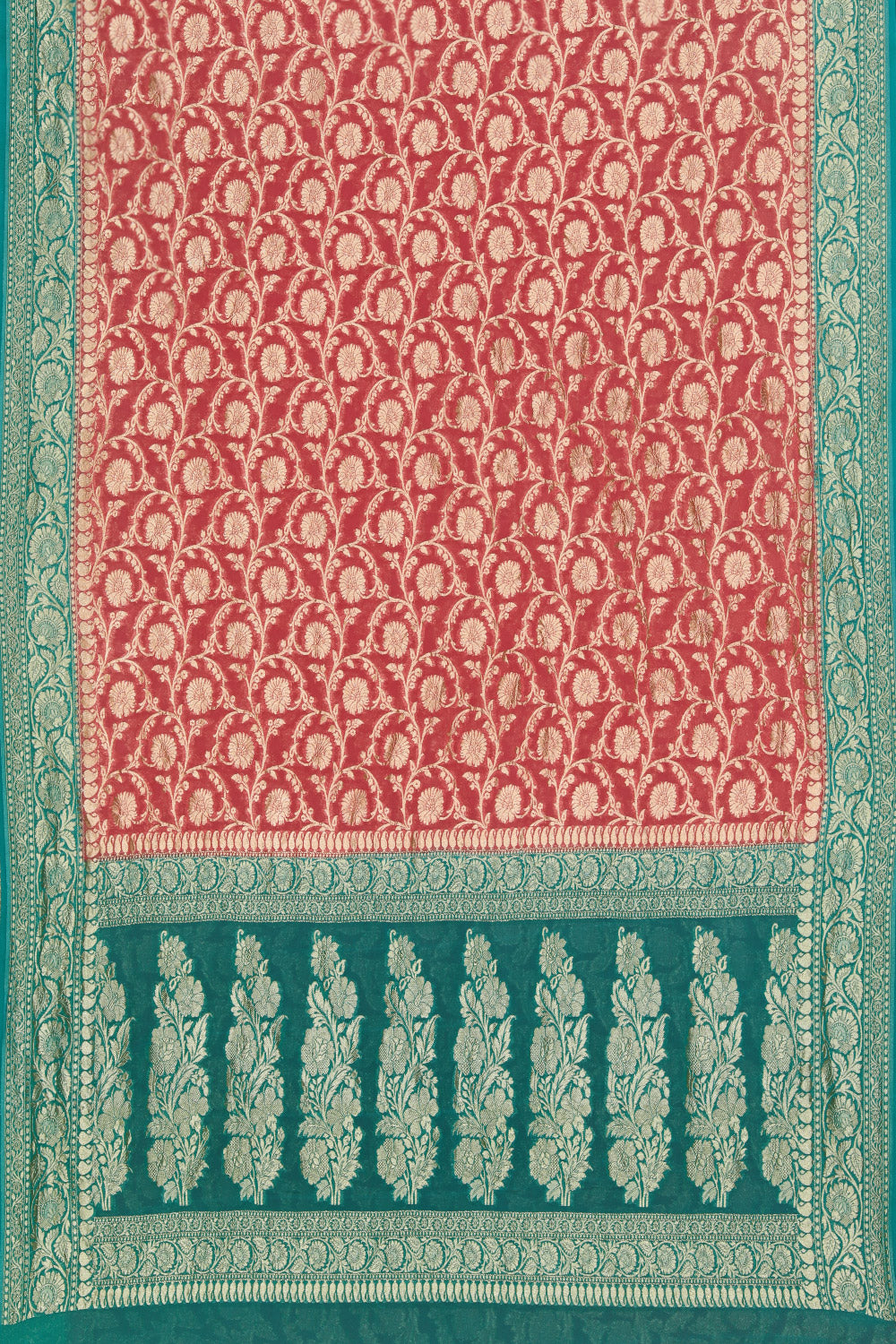 Image of Banarasi Chiffon Pink Saree